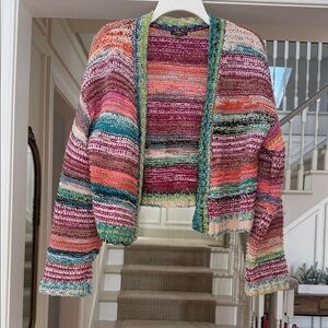 Wild Fable Multicolored Open Cardigan